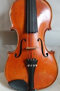 Artikelbild   Nr.13 Alte Geige mit Zettel Luigi Camore 1967