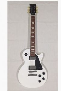 Gibson Les Paul Studio Alpine White w/hard case F/S Guiter Bass From JAPAN #Q716