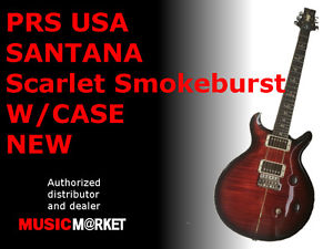 PRS USA SANTANA Scarlet Smokeburst W/CASE NEW