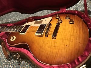 Gibson Les Paul Custom - Rare Long Scale - Iced Tea Burst - w COA & OHSC, Mint
