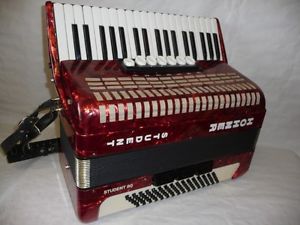 Accordéon HOHNER Student 80, couleur rouge marbré