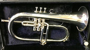 E. BENGE FLUGELHORN #3 SILVER with RENSO TEMPERED BELL CUSTOM BUILT - FREE SHIP!