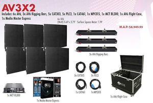 American DJ AV6 System 6mm LED Video Wall 3x2 panel package - COMPLETE