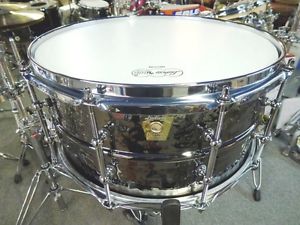 LB417KT Black Beauty Hammered 6.5x14 Snare Drum NEW A-Stock Ludwig Brass Shell
