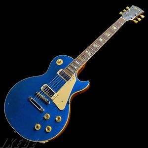 Gibson Les Paul Deluxe '75 Blue Sparkle Electric guitar free shipping