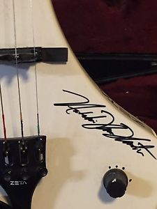 4 string Strados Zeta violin signed by celtic fiddlers