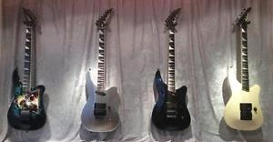 RARE Old Style Jackson PHIL COLLEN Archtop Guitar Pro DEF LEPPARD Japan Black PC