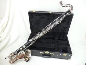Selmer Paris Model 33 Professional Wood Bass Clarinet, Beautiful Silver, Low Eb