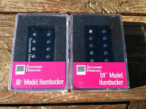 NEW Seymour Duncan SH-4 JB & SH-1N 59 BLACK Pickup Set 11102-13-B_11101-01-B