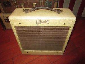 Vintage Circa 1960 Gibson GA-5 Small Combo Amp White Warm Smooth Natural Breakup