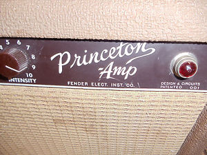 1962 fender princeton amplifier Brown vintage sounds good.