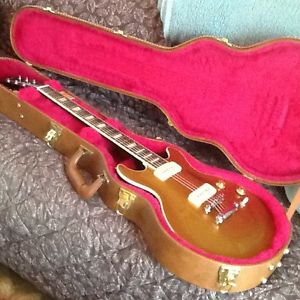 2011 Gibson Les Paul Double Cutaway P-90 Dark Back w/ HSC - Feather, Clean