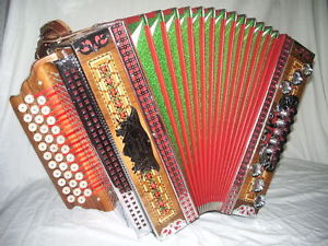 Slovenian Melodija Diatonic Alpine 3 Row Button Box Accordion Harmonika C,F,Bb