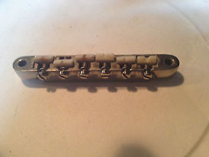 Gibson Guitar  ABR-1 Bridge Mid 60s  Nickel w/Nylon Saddles & retaining wire