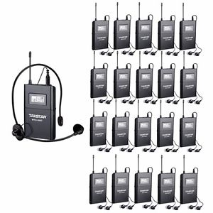 Takstar WTG-500 UHF Tour Guide Wireless System 1 Transmitter W/ 20 Receivers