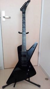 Used! Epiphone Futura Custom Prophecy Guitar Black Explorer EMG 81&85 Pickup 24f