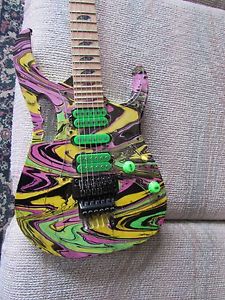 Ibanez JEM/Universe-LIKE- swirl custom Guitar W/UV1000 hard shell case Steve Vai