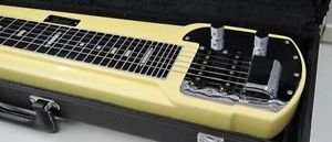 Very Rare! Fender Japan DLX-6 Steel Guitar Basswood Body 29f w/Stand Case