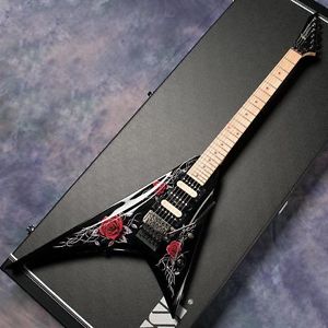 Free Shipping Used EDWARDS E-PV-168 Sexy Rose Electric Guitar Good Condition