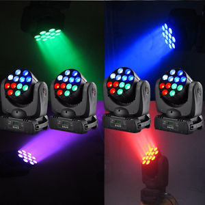 4pcs 12x10W RGBW in 1 Cree LED beam moving head light 28CH DMX  beam stage light