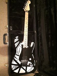Van Halen EVH Striped Series Black And White Strat Excellent Condition Fender