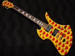 Burny MG-145S HY Yellow w/soft case Free shipping Guiter Bass From JAPAN #X1518