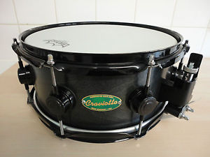 DW Craviotto Snare Drum - 12" x 5.5" - Ebony Satin Oil + Black Hardware