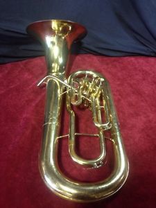2 Vintage FE Olds Baritone Horns, Detachable Bells, Orig Cases, Sold Separately