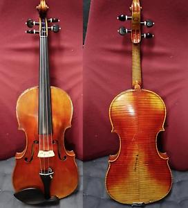 4/4 Conservatory Old Fine Violin Ready to be played Dominant Strings Nice Maple