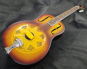 Duolian Resonator Resophonic Guitar - Solid Brass Body - Triolian Finish