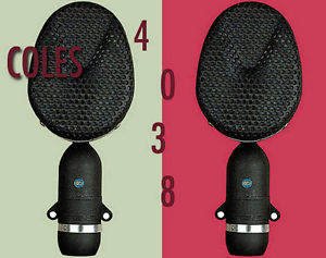 COLES 4038 RIBBON MICS/MATCHED PAIR *NEW* with *4072 Anti-Shock Mount Adaptors