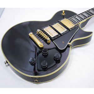 Epiphone Les Paul Custom 3PU Black LPC 1997 from Japan Free Shipping