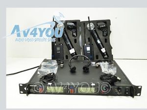 SHURE Wireless UR4D w/ 2x (UR1-WL184 Lav, UR2-SM58, antennas) L3 638-698 MHz #2