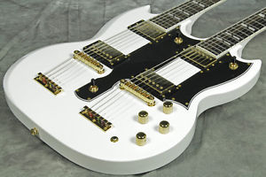 EPIPHONE Limited Edition G-1275 Doubleneck Alpine White FreeShipping Used #G262