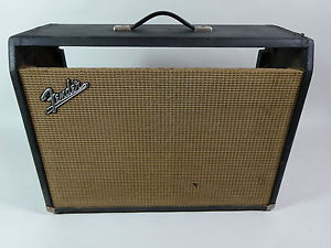 Vintage 1967 Fender Pro Reverb Amplifier Cabinet Speakers and Reverb Tank