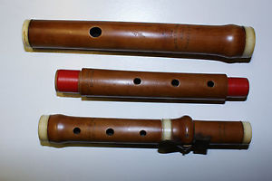 Antique early 19th Cent. boxwood flute I.B. CRAMER & CO LONDON SINGLE KEY