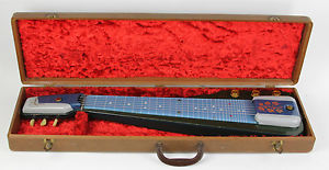 Vintage 1953 Gibson UltraTone Lap Steel Blue Rare w/ Brown OHSC!