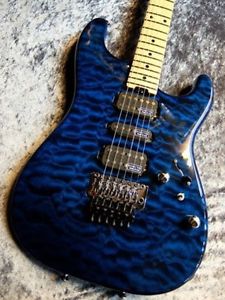 SCHECTER ST-5B-CTM FRT 4A Grade Black Aqua Electric Free Shipping