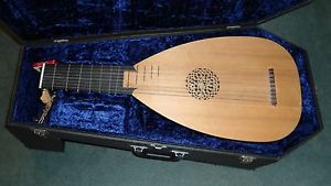 Vintage 1978 Eight Course Renaissance Lute Mensur Student Model 59 cm