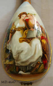 Antoni-Lovely girl Oil Painting&Mop Inlay Classical Bowl Back Mandolin-Case 4647