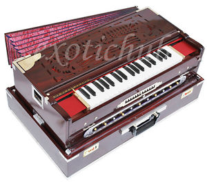 HARMONIUM~13 SCALE CHANGER~TEAK WOOD~4 OCTAVES~4 SET REEDS BASS/MALE/MALE/FEMALE