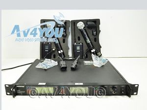 SHURE Wireless UR4D w/ 2x (UR1, UR2-SM58) L3 638-698 MHz #4