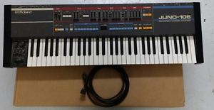 Roland Juno 106 Analog Synthesizer keyboard piano