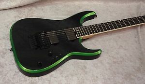 NEW! Jackson Custom Shop NAMM 2017 Dinky guitar Black w/ Absinthe Frost bevels