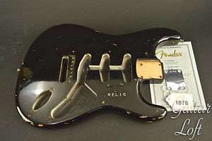 2001 Fender Custom Shop 1956 Stratocaster Body Black, COA & Neck Plate #1078