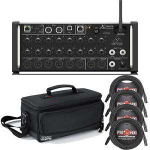 Behringer X Air XR18 18-Input Digital Mixer with Gator Padded Carry Bag & Cables