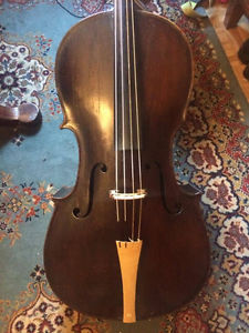 Barock Cello ca. 1780/1820 65,5 cm Mensur 7/8 1A spielbar Sound DEMO YOUTUBE