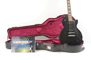 2009 Gibson Les Paul Studio Faded Electric Guitar - Ebony Stain w/ Case