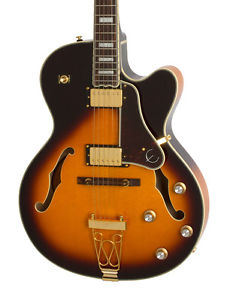 Epiphone Joe Pass Emperor II Pro Guitare Électrique, Vintage Coup De Soleil