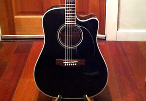 Zager EZ-Play Modified Takamine EF341SC Acoustic Electric Guitar